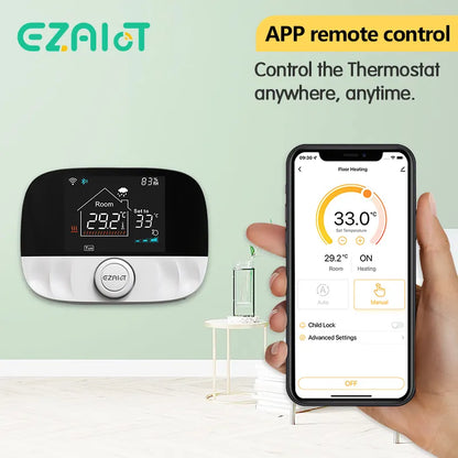Smart Tuya Thermostat Wifi RF Wireless Temperature Controller for Gas Boiler Water Heating Works with Alexa Google Home