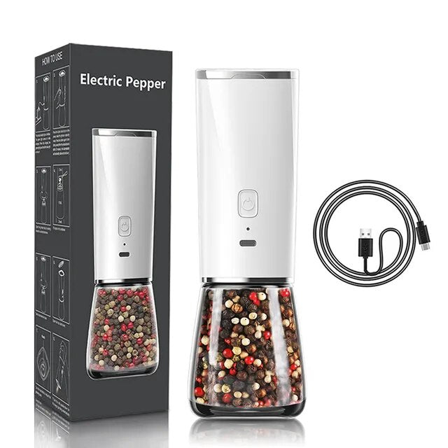 Xiaomi Rechargeable Electric Pepper Grinder Automatic Gravity Salt and Pepper Mill with Coarseness High Capacity Grinder
