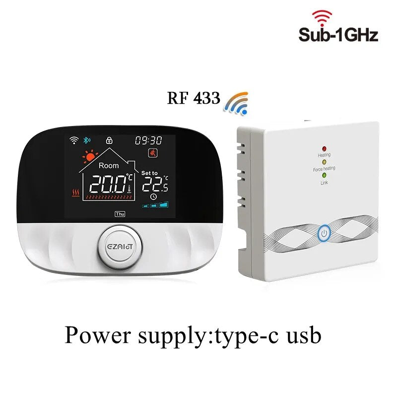 Smart Tuya Thermostat Wifi RF Wireless Temperature Controller for Gas Boiler Water Heating Works with Alexa Google Home