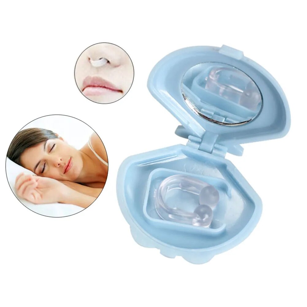 Silicone Anti-snoring Device Sleep Aids Stop Snore Nose Vents Snore Reducing Relief Device Nose Clip