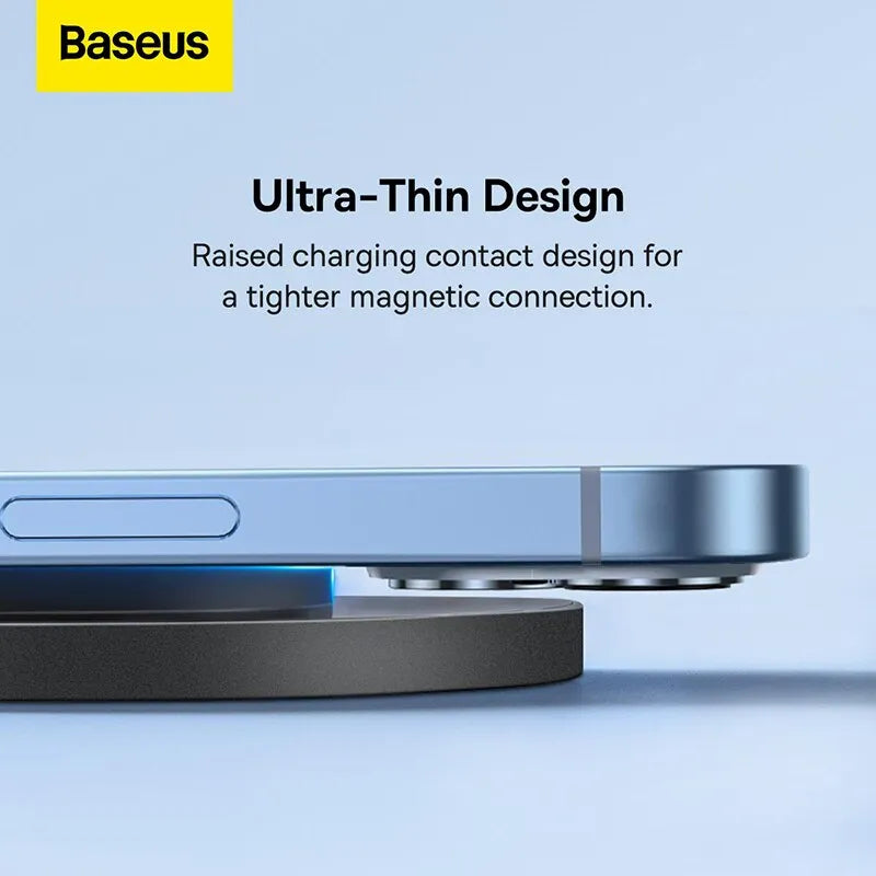 Baseus 15W Fast Wireless Charger For iPhone 14 13 For Airpods Visible Qi Wireless Quick Charging Pad For Samsung S22 Xiaomi LG