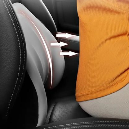 Car Seat Lumbar Headrest Support Memory Foam Waist Neck Pillow Car Travel Back Support For Tesla Car Interior Accessories