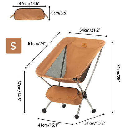 Naturehike Camping Chair Detachable Portable Folding Moon Chair Ultralight Travel Hiking Seat Tools