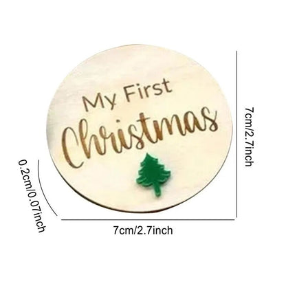 Baby Holiday Milestone Cards 10pcs Baby Months Milestone Cards For First Holiday Expecting Mom Gift Photo Prop Ornaments For New