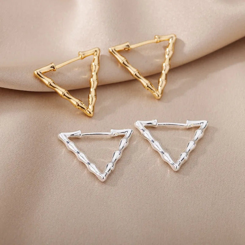 Triangle Bamboo Earrings