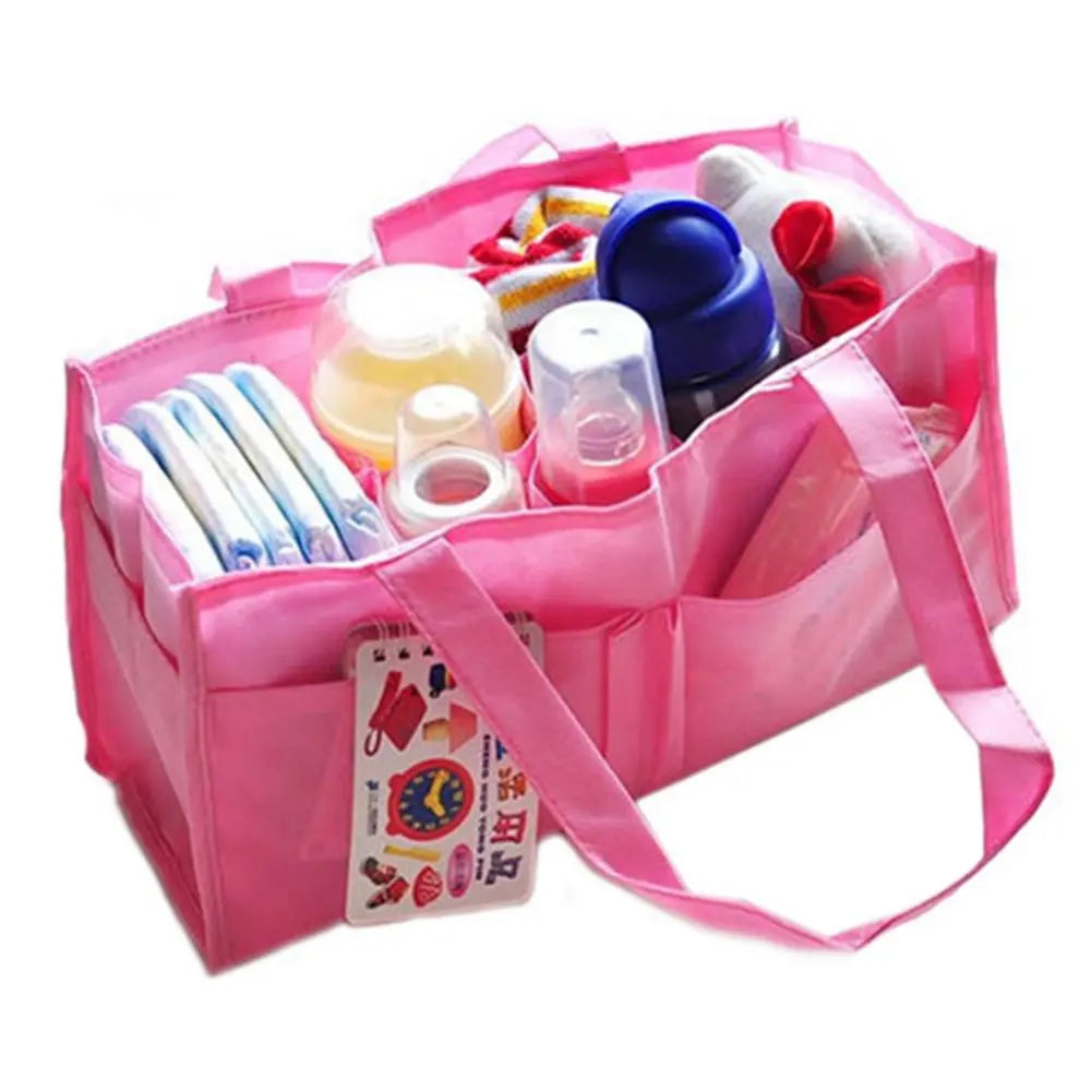 Diaper Bag Mommy Travel Bag Multi-pocket Baby Nappy Storage Organizer Portable Non-woven