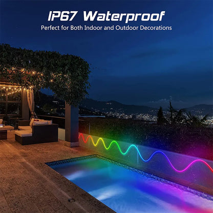 RGBIC LED Neon Strip Lights 12V Dream Color Rainbow Waterproof RGB