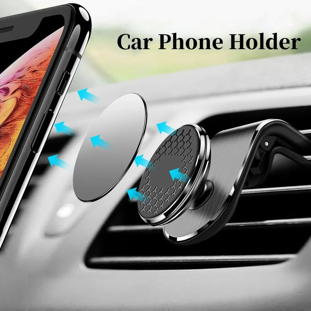 Magnetic Car Phone Holder Air Vent Clip Mount Rotation Cellphone GPS Support