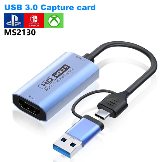 Video Capture USB 3.0 MS2130 C 4K input Full 1080P60FPS for Gaming Live Streaming Recorder PS4/5