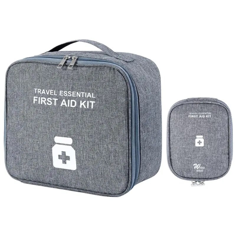 2Pcs Multifunctional Emergency Medicine Storage Bag Travel Size First Aids Pouch Portable Outdoor First Aids Medical Bag