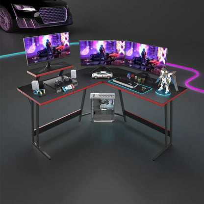 L-Shaped Computer Desk Modern Corner Desk Gaming Table