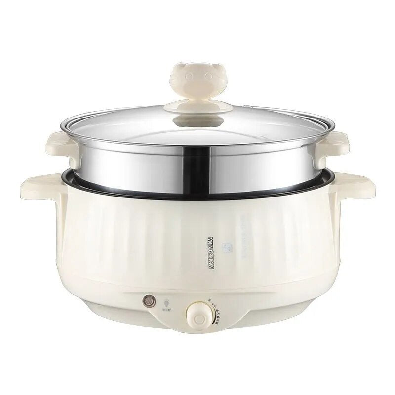220V Multi Cookers Single/Double Layer Electric Pot 1-2 People Household Non-stick Pan