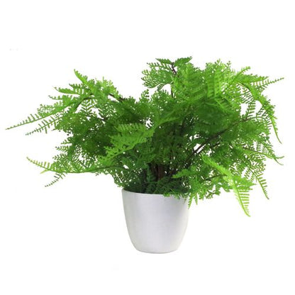 30cm Artificial Potted Lady Fern (Athyrium Filix-Femina)