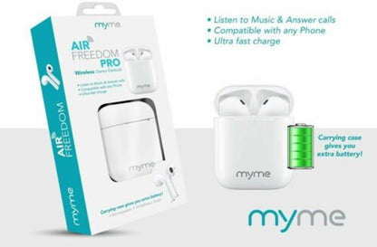 MyMe Air Freedom Pro Wireless Stereo Earbuds with Charging Case