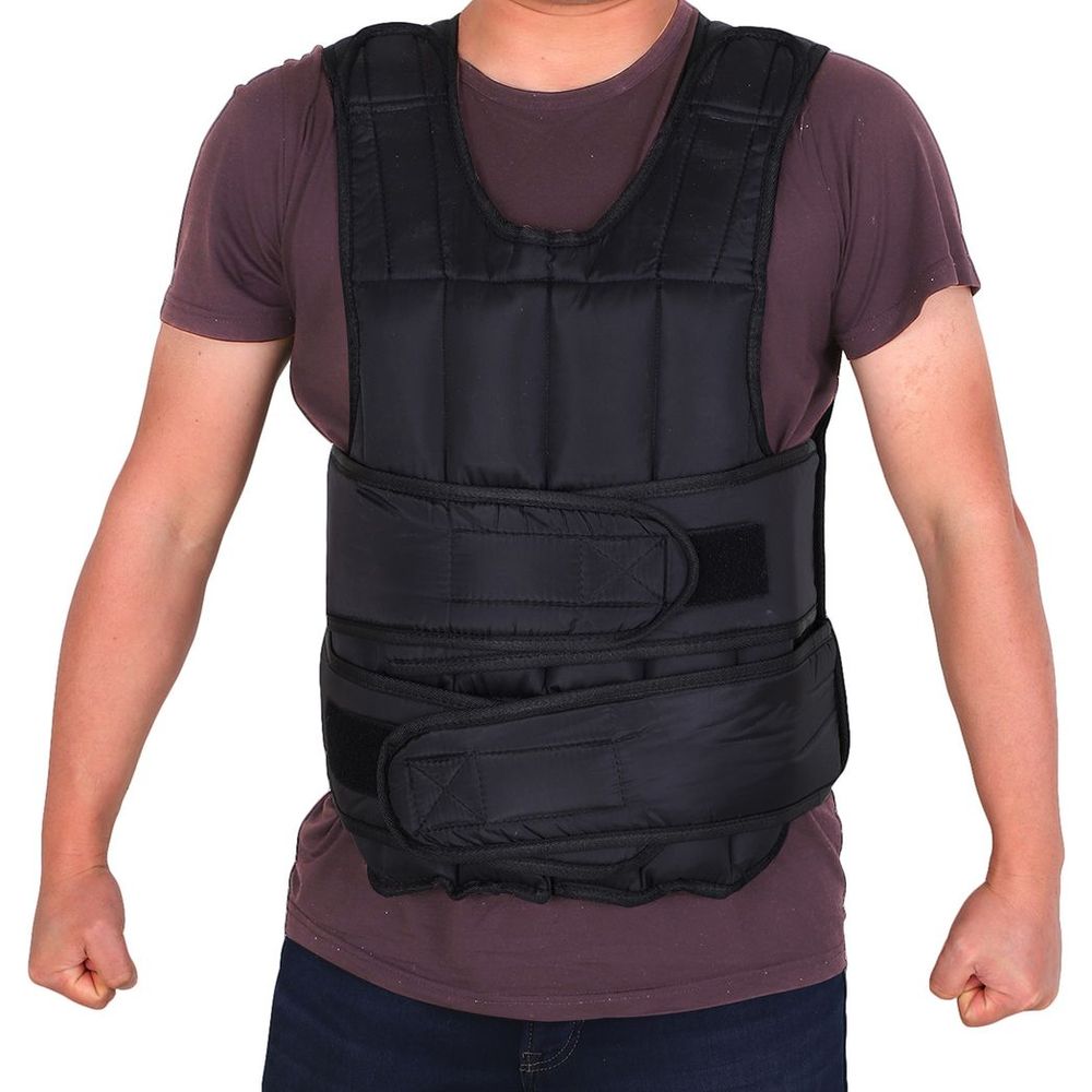 10KGS Adjustable Weight Vest Running Gym Training Weight Loss, Black