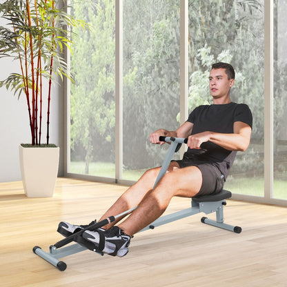 12 Level Fitness Rowing Machine Cardio Fitness Workout and Gym Training HOMCOM