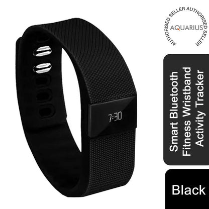 Aquarius OLED Display Smart Bluetooth Fitness Wristband Activity Tracker, Black