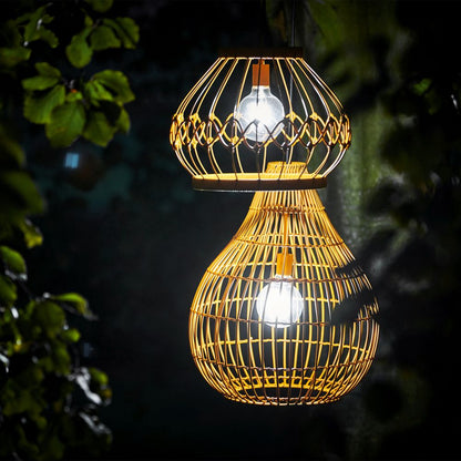 Outdoor Garden Decor Hanging Solar Light Pendent Lantern & Remote